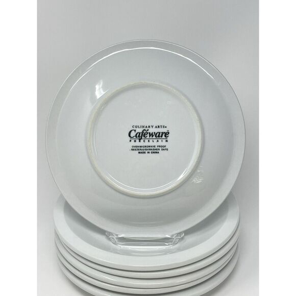 Culinary Arts CAFEWARE Restaurant Dinner Plate 9.75" Heavy White Porcelain - Picture 3 of 8